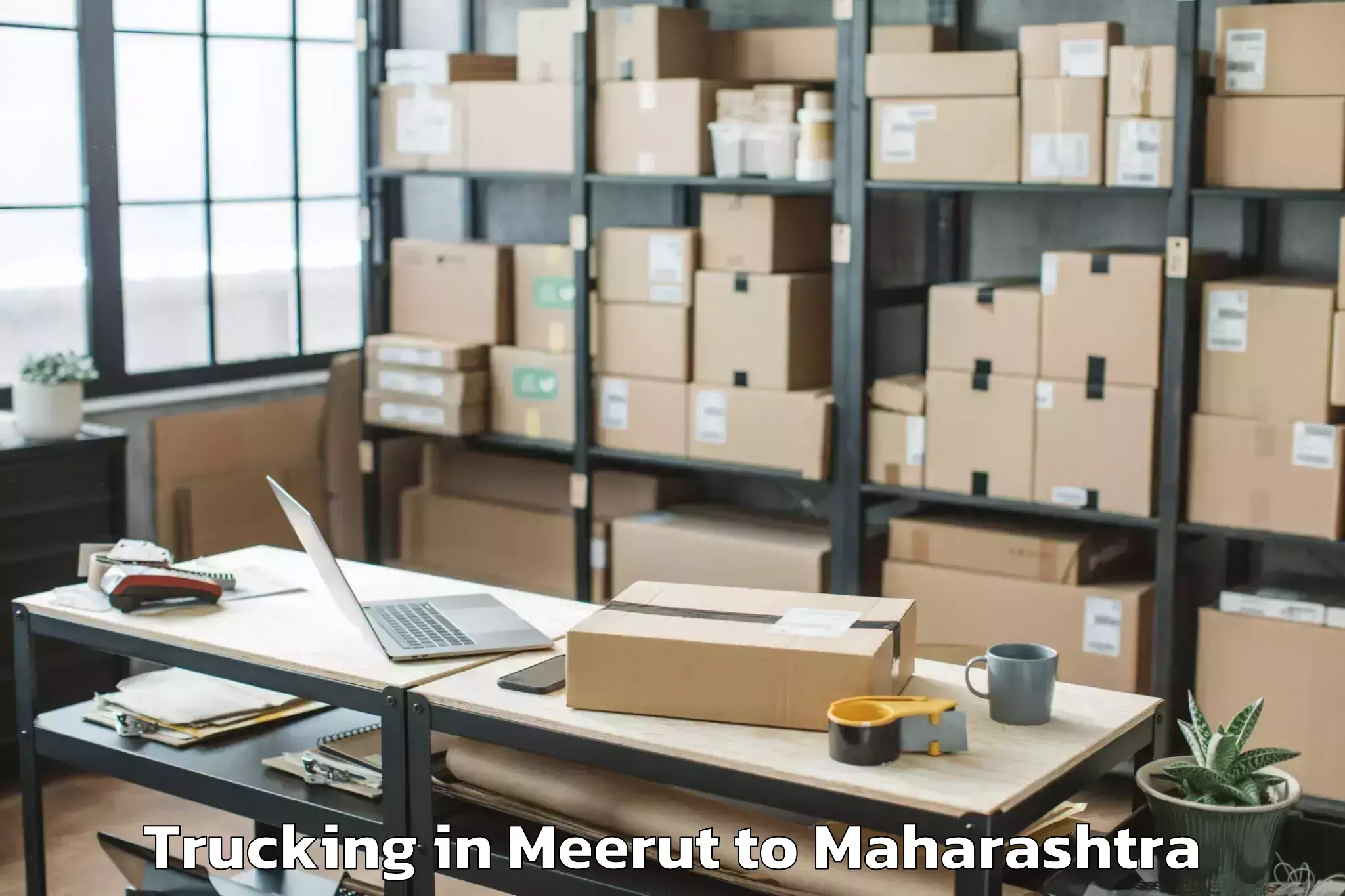 Easy Meerut to Murbad Trucking Booking